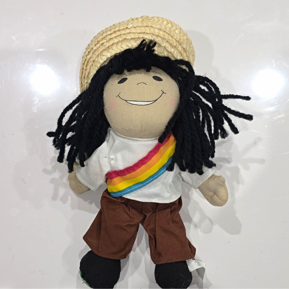 Milees! International Dolls Raul Mexico 4 in Soft Body Rag Doll Outfit Hat NWOT